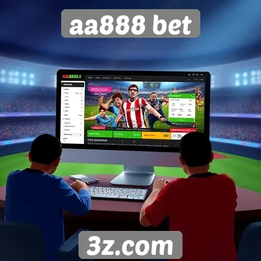 Interface e usabilidade do site aa888 bet