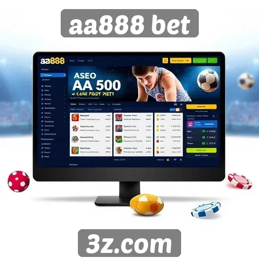 Usabilidade da interface do site aa888 bet
